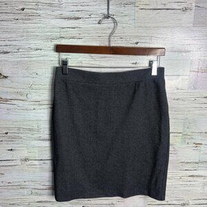 LOFT Gray Mini Pencil Skirt for Work size small